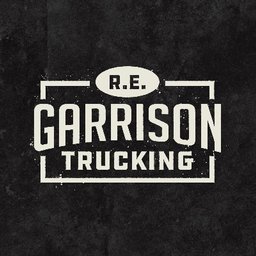 R E Garrison Trucking logo