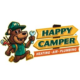 HAPPY CAMPER HEATING AIR AND PLUMBING logo